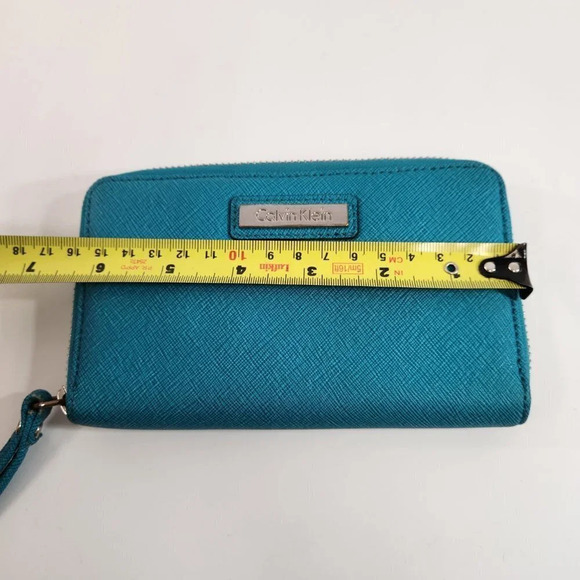Calvin Klein Wristlet Wallet Teal - Picture 10 of 11